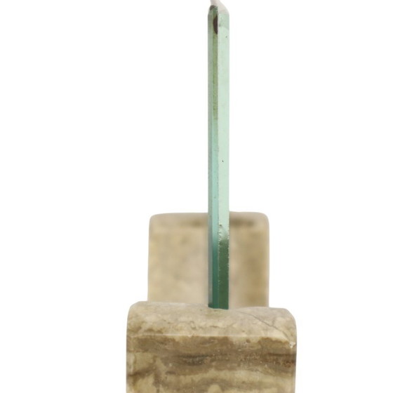 Pequeño marco de fotos Art Déco con cuadro de mármol y cristal con borde espejado. – Marcos de fotos, Marble (photo 9 of 14)