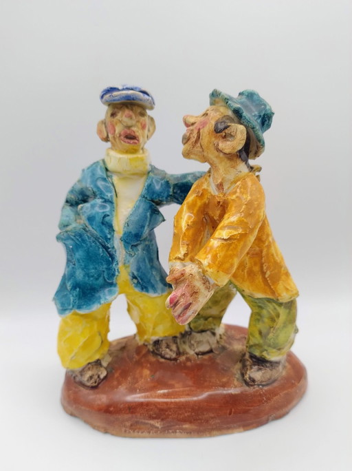 Rare I.C.A. Albisola Ceramic Sculpture Attributable to Eliseo Salino