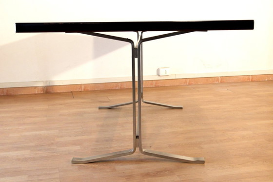 Image 1 of Table Formanova en palissandre et acier chromé, style milieu du siècle, par Gianni Moscatelli, 1965