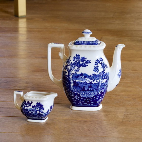 Image 1 of Tetera y jarra para crema de Villeroy & Boch Rusticana de 1913