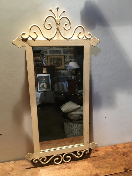 Specchio in ferro battuto "Country corner" 81x42cm (photo 3 of 9)