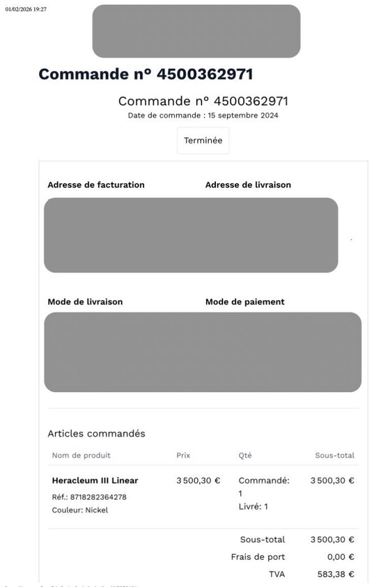 Image 1 of Lampada a sospensione dal design lineare Heracleum III – MOOI – LED