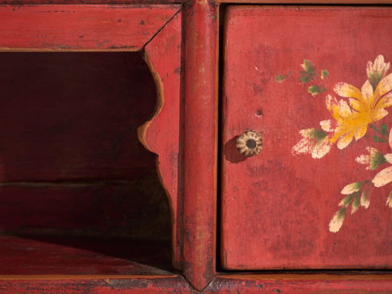 Antiker niedriger Schrank aus Ulmenholz – China, um 1900 – Sideboard, Gold, Iron, Rustic (photo 37 of 40)