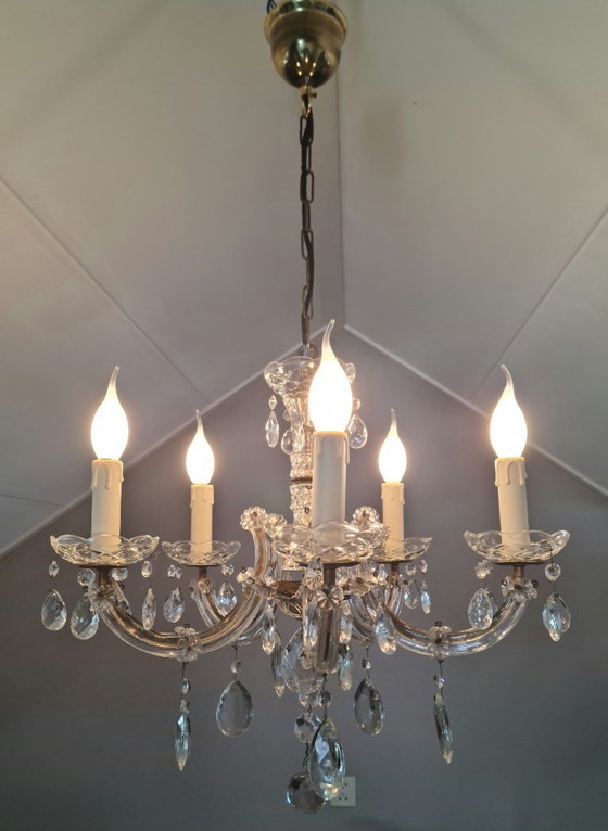 Image 1 of Lampadario di cristallo Maria Teresa a 5 bracci