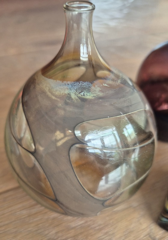 Cabinet Vases Lamp Glass Design Signed – Glass art (photo 3 of 13)
