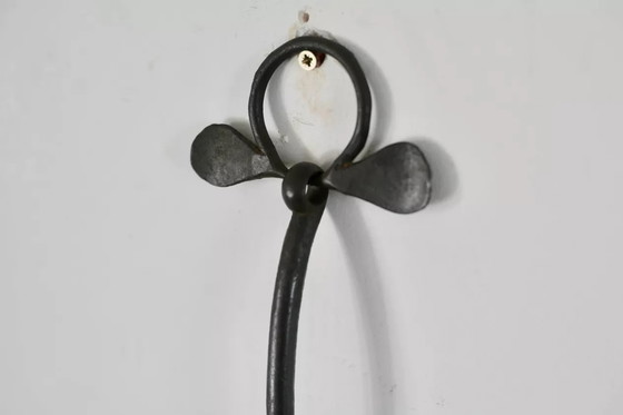 Image 1 of Miroir Suspendu en Métal, Années 50