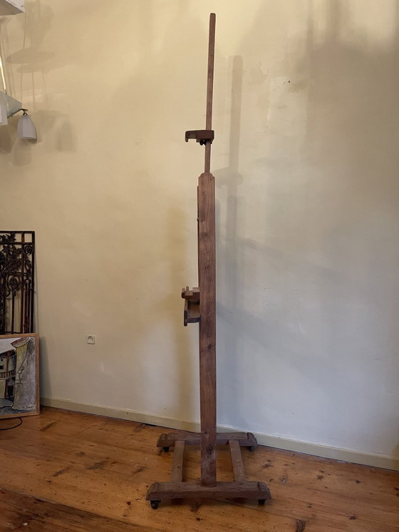 Image 1 of Large Antique Oak Easel French