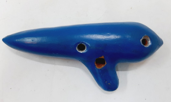 Image 1 of Ocarina vintage en argile à 12 trous