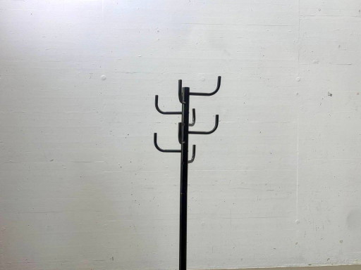 Perchero posmoderno de tubo de acero negro, años 90 – kapstokken, Metal, Vintage (photo 2 of 13)