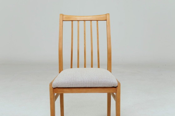 Image 1 of Sedie da pranzo scandinave con motivo a spina di pesce, set da 4 pezzi