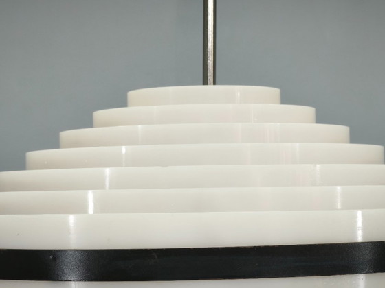 Image 1 of Pair of Czech Space Age UFO Pendant Lights, 1960s