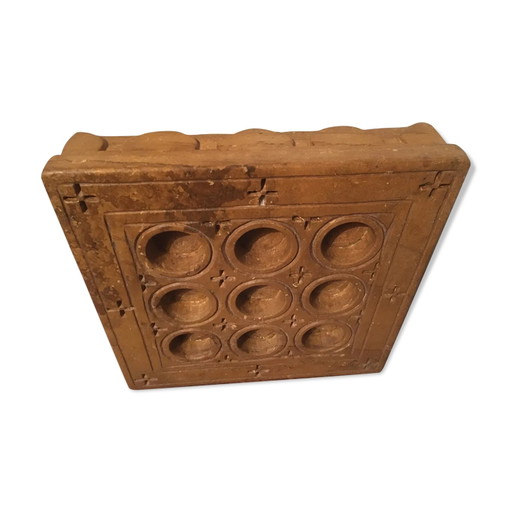 Carved candle holder "Pierre de Jaisalmer"