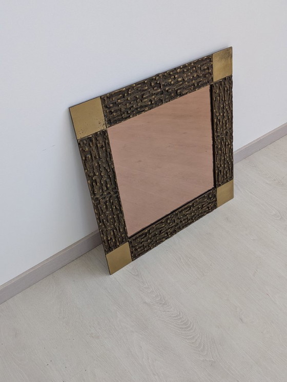 Image 1 of Frigerio Desio - Luciano Frigerio - Espejo - Juanita - Bronce, Latón