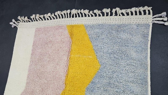 Image 1 of Traditional handmade natural wool rug, size 2/3 m