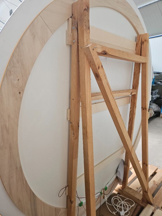 Image 1 of 1 miroir rond avec éclairage