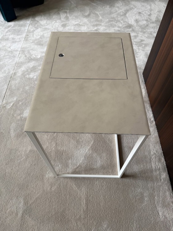 Image 1 of Zanotta Taschino night table white leather