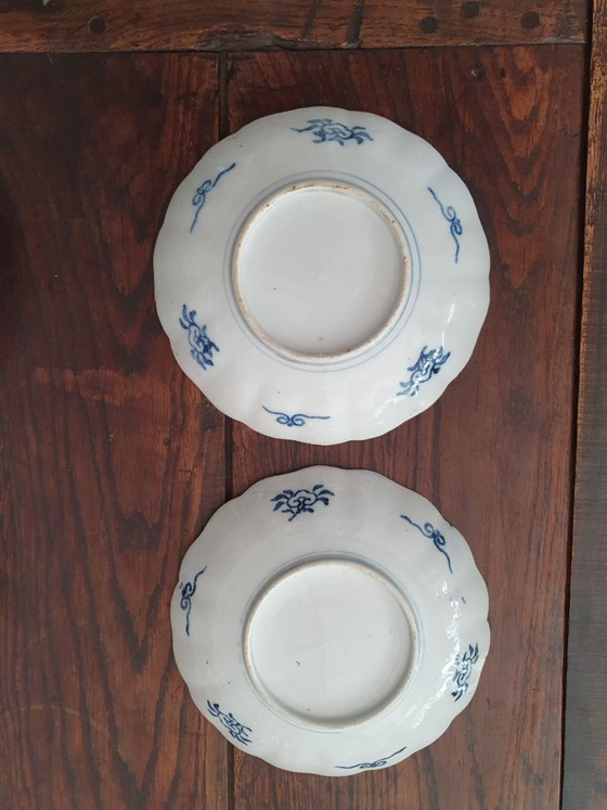 Image 1 of Set van 2 gelijkaardige Imari borden-porselein 21 en 22cm