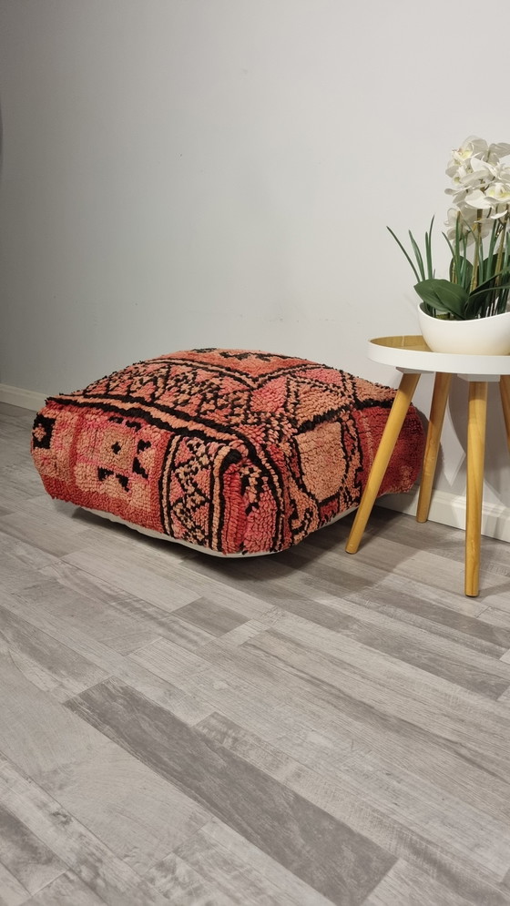 Image 1 of Moroccan Berber Wool Footstool