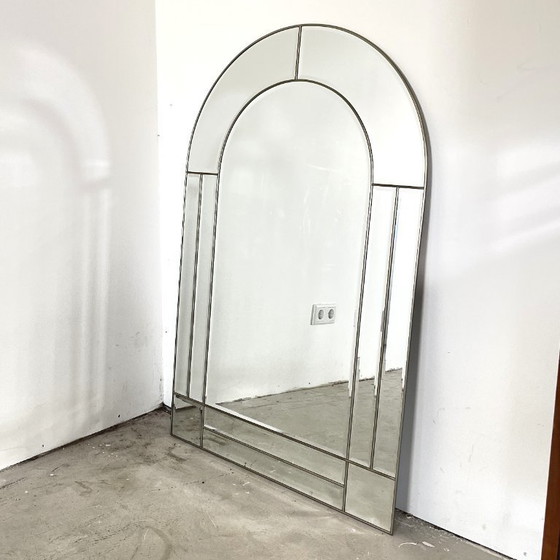 Image 1 of Vintage rounded mirror in craft edge