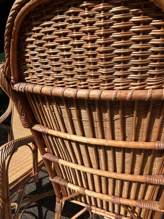 Image 1 of Vintage rotan fauteuils 