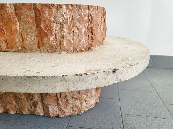 Image 1 of Vintage 1980s Magnussen Ponte coffee table in Mactan stone.