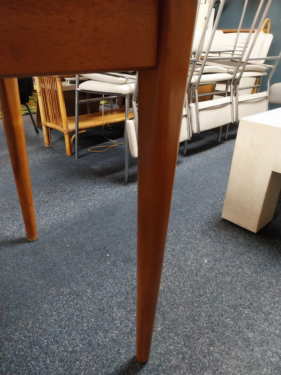 Image 1 of 1 x teak extendable dining table in the style of Van Teeffelen 1960s