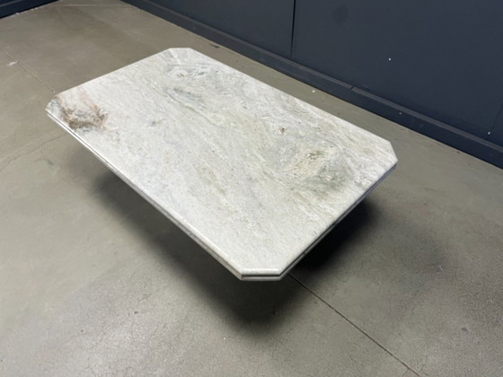 Image 1 of Vintage marmeren salontafel, jaren 70 - Italië