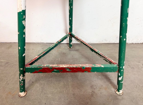 Image 1 of Sgabello da officina industriale verde, anni '60