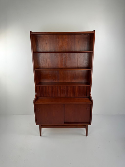 Johannes Sorth for Nexø Møbelfabrik Bornholm Bookcase with Writing Desk