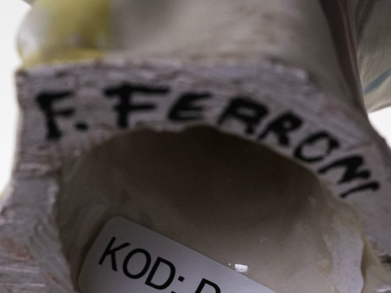 Image 1 of Sculpture d'oiseau en céramique, design italien, années 1970, fabricant : F. Ferroni