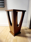 Porte-parapluies vintage en bois – design du milieu du siècle (années 1960)