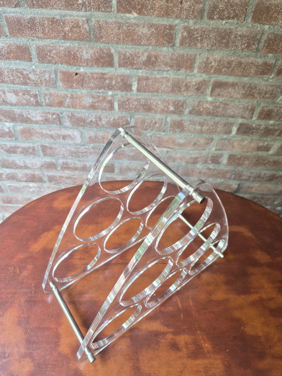 Image 1 of Portabottiglie vintage in plexiglass