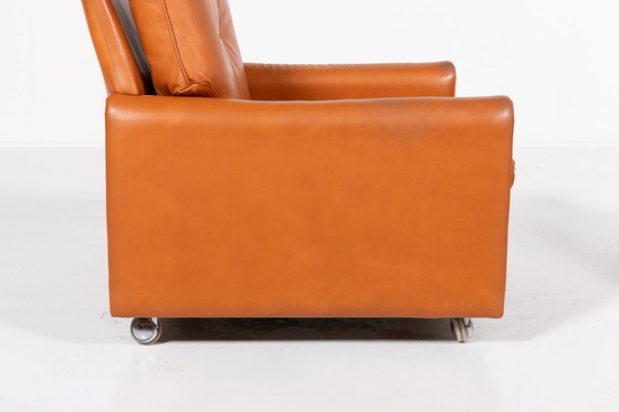 Image 1 of Danish Modern Cognac Leather Armchairs From 1960’S