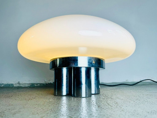 Magnolia Lamp by Sergio Mazza & Giuliana Gramigna for Quattrifolio, Italy, 1970s – tafellampen, Metal