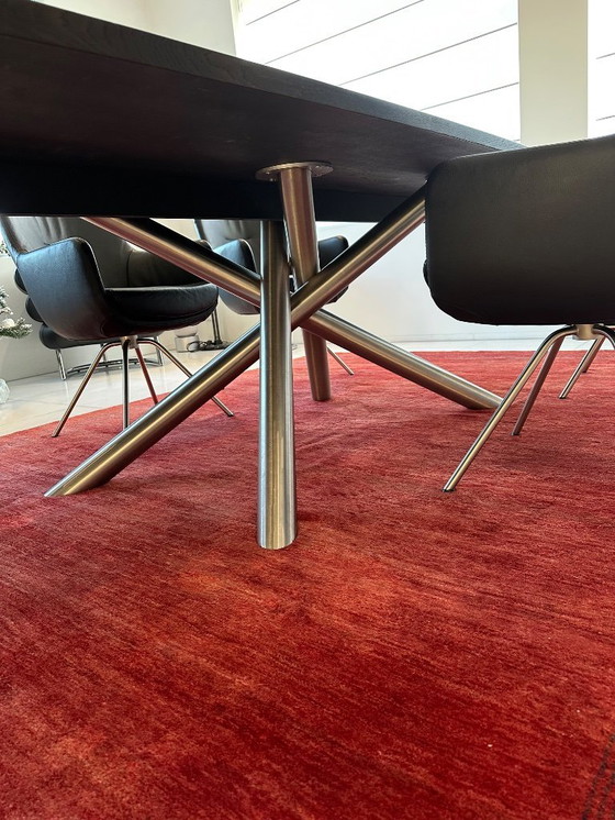 Image 1 of WK wohnen coffee table WK 852 with 6 WK 722-1000 dining chairs