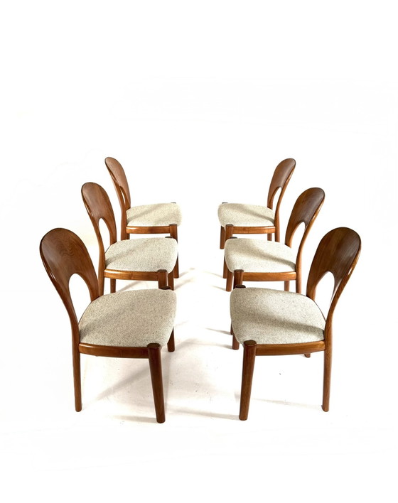 Image 1 of 6x vintage 'Morten chair', Koefoefs Hornslet '70