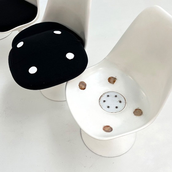 Image 1 of Set of 4 Swivel Tulip Dining Chairs by Eero Saarinen for Knoll, 1970s