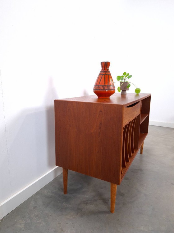 Image 1 of Teak LP cabinet with drawer, TV & media unit, sideboard