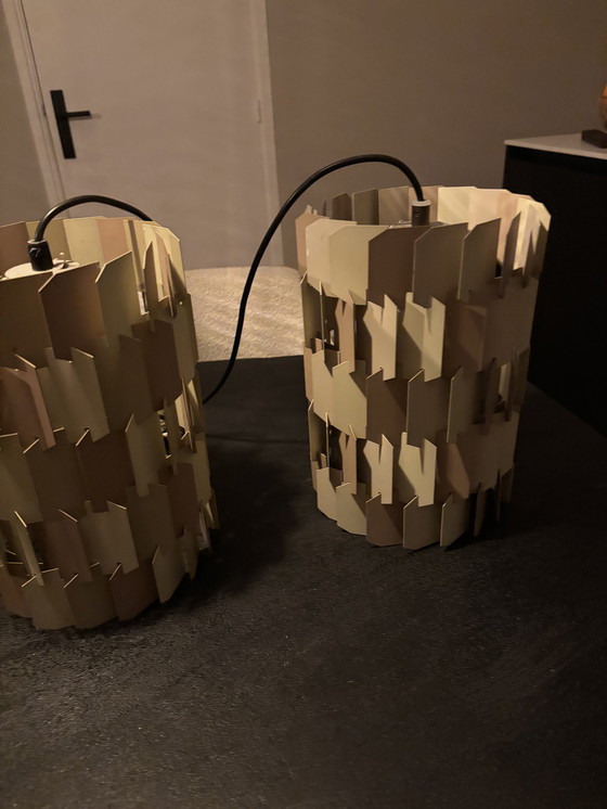 Image 1 of Twee Louis Weisdorf Lyfa Pop Facet lampen 