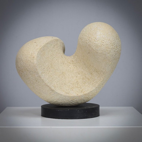 Image 1 of Modernist Sandstone Sculpture by Ineke van Zuuren, Netherlands, 1980s