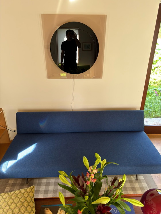Divano letto Rob Parry per Gelderland, Anni '60, Lana Blu Profondo, Divani modulari (foto 7 di 12)