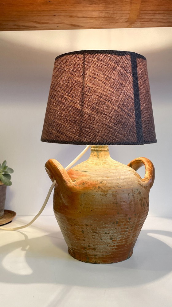Image 1 of Vintage Handmade Pottery Lamp