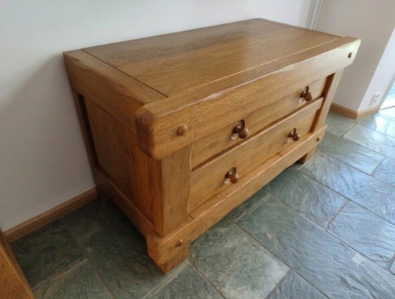 3 Brutalist Cabinets Made of Solid Oak – Wood (photo 6 of 8)