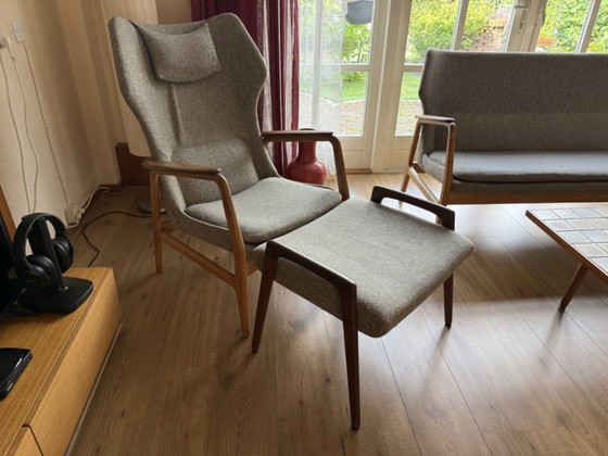 Image 1 of Bovenkamp Madsen & Schubell Mid-Century Design Teak Seating Set with Coffee Table