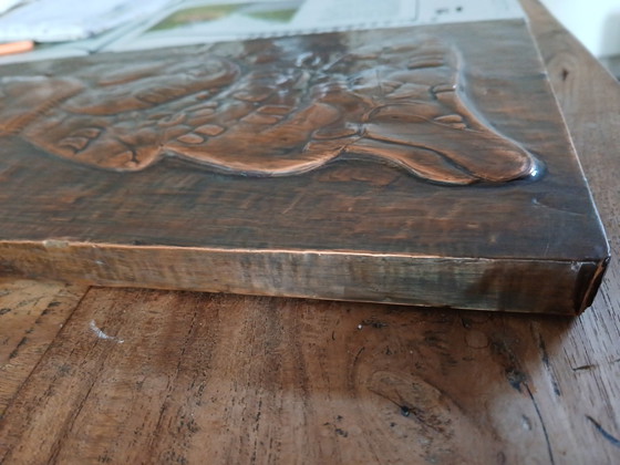 Image 1 of Decorazione murale in rame religiosa