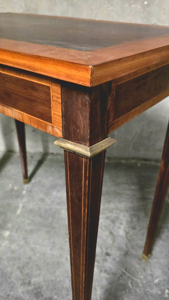 Image 1 of Small Louis XVI style marquetry desk