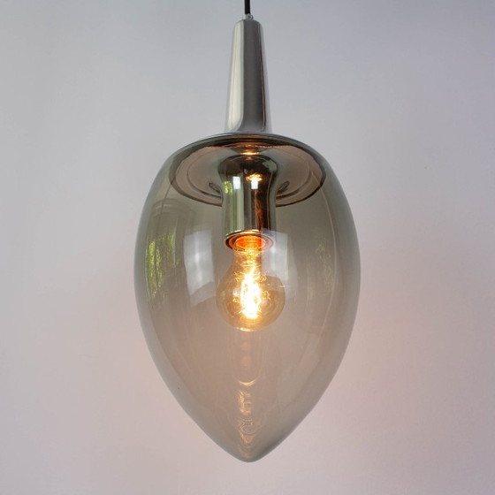 Suspension vintage Peill & Putzler en forme de goutte, Allemagne, années 1960 – Metal, Glass (photo 4 of 15)