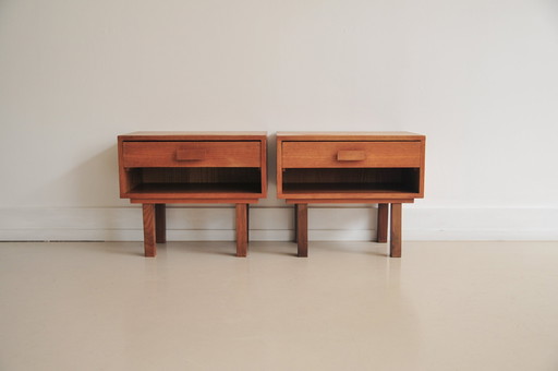Set Vintage Nachtkasten x2