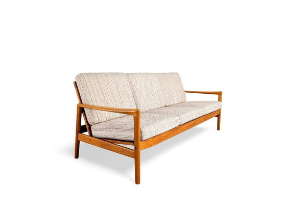 Image 1 of Divano di metà secolo, divano a tre posti, rovere, design danese vintage