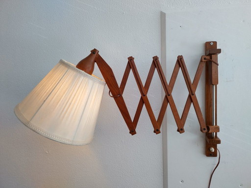 Scissor Lamp Teak - 1960s - Vintage